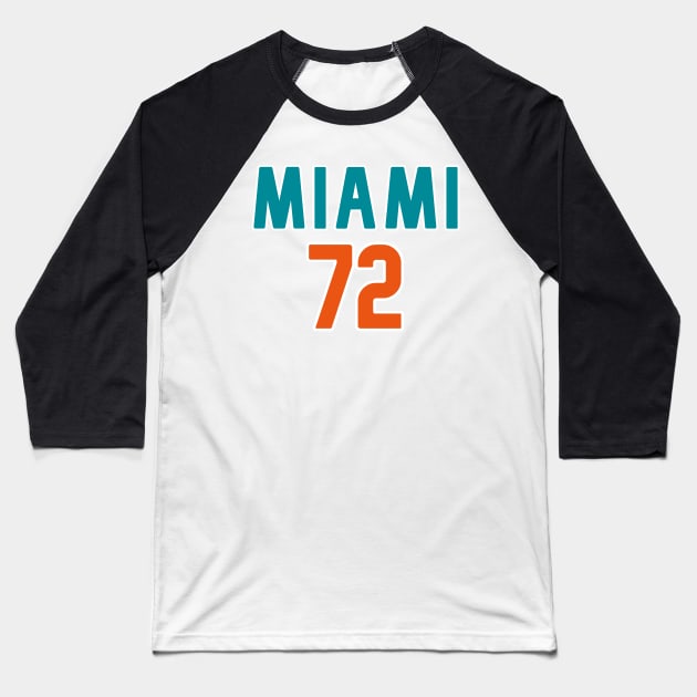 Miami Dolphins Baseball T-Shirt by Pretty Good Shirts